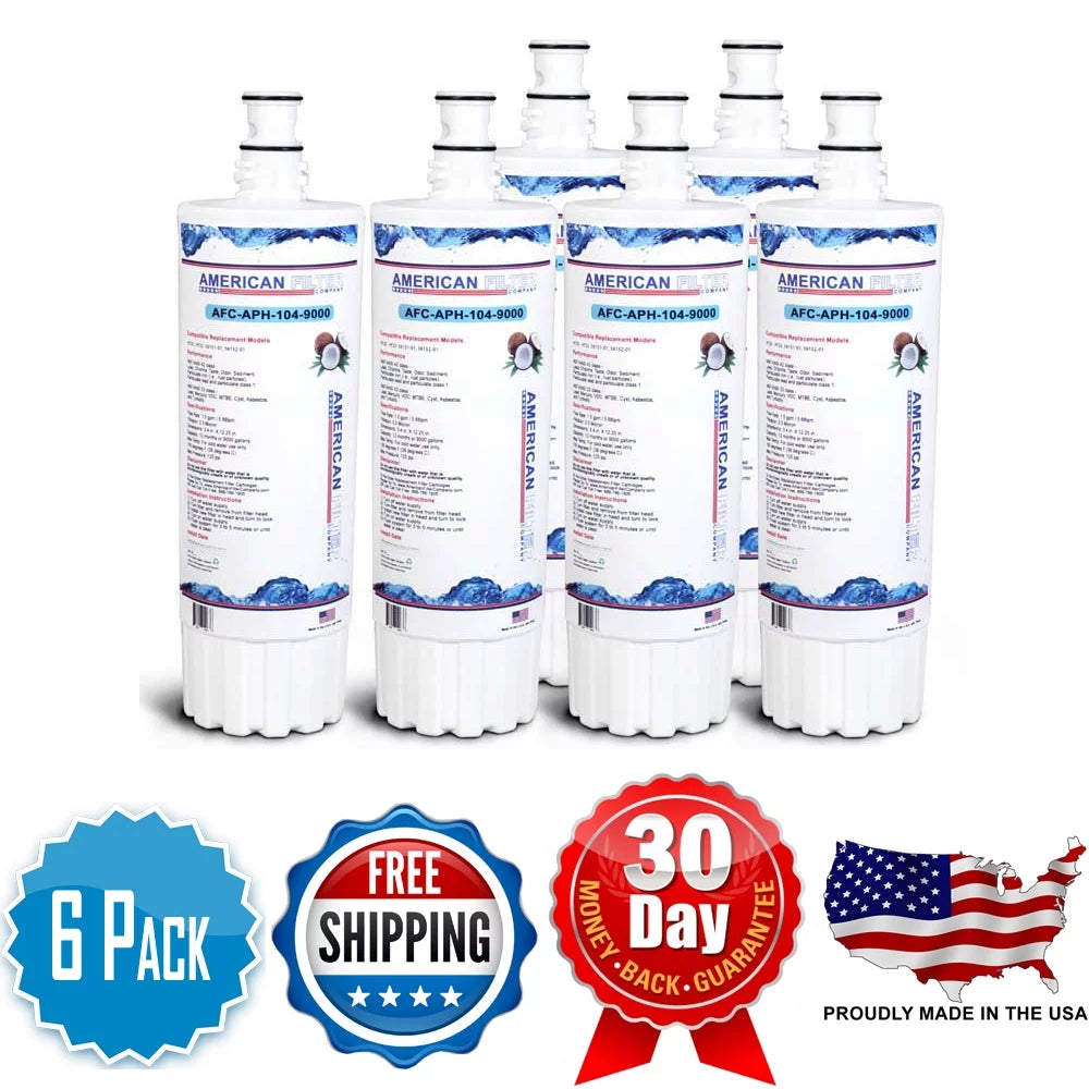 Stylish AFC Brand , Water Filters , Model # AFC-APH-104-9000 , Compatible with CunoÂ® HF20 - 6 Filters - Made in U.S.A.