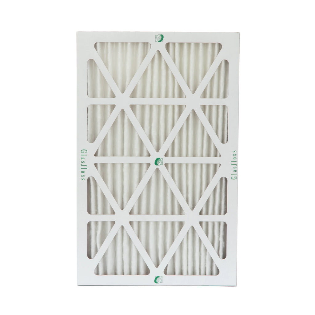 12 Pack of 10x20x2 MERV 10 Pleated 2" Inch Air Filters by Glasfloss. Actual Size: 9-1/2 x 19-1/2 x 1-3/4 - Exclusive Design