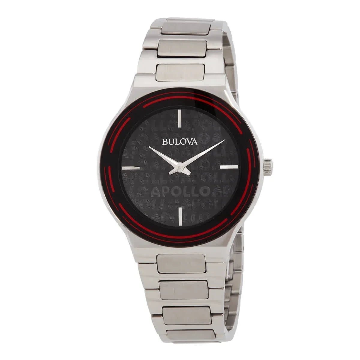 Bulova Apollo Quartz Black Dial Men's Watch 96A296 - Exclusive Design