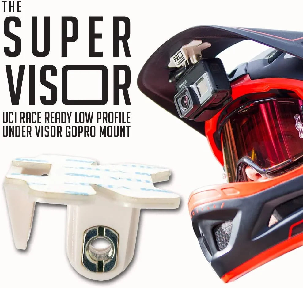Super Visor 2.0 Low Profile Under Visor Helmet Mount for GoPro Cameras