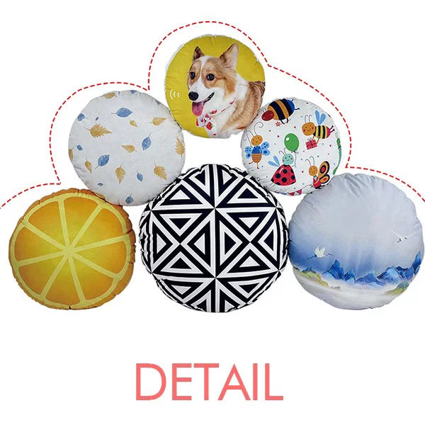 Stylish Greece Flag Facial Makeup Head Screang Cap Round Throw Pillow Home Decoration Cushion
