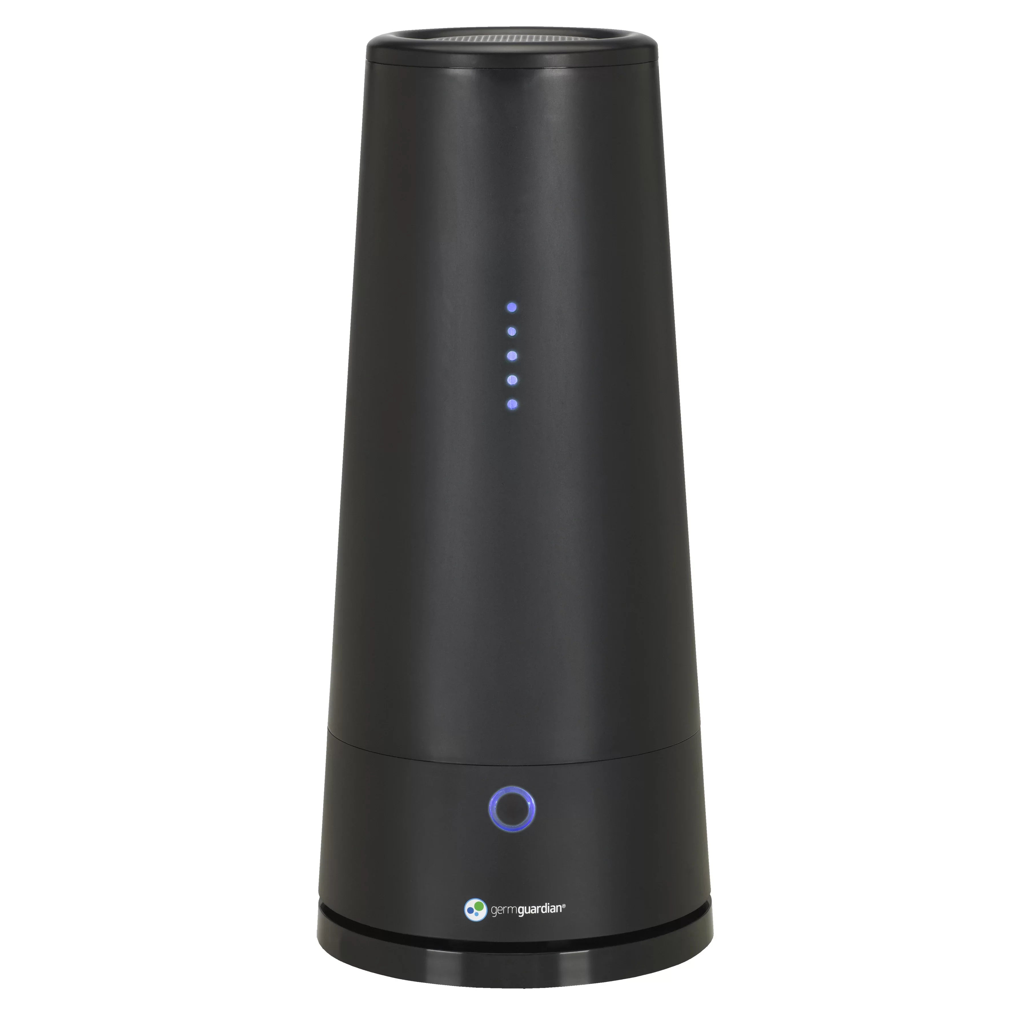 Stylish GermGuardian Tabletop UV-C Air Sanitizer with 2 Speeds Reduces Odors and Germs, GG3000BCA, Black
