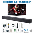 CJC Sound Bars for TV PC Gaming Monitor Sound Bar with Bluetooth 5.0/HDMI ARC/AUX/USB Bass Adjustable Wall Mountable - Exclusive Design