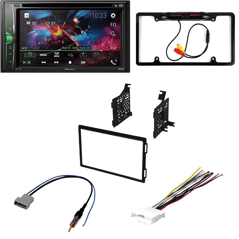 KIT4903 Bundle for 2008-2015 Titan W/ Pioneer Double DIN Car Stereo with Bluetooth/Backup Camera/Installation Kit/in-Dash DVD/CD AM/FM 6.2" WVGA Touchscreen Digital Media Receiver