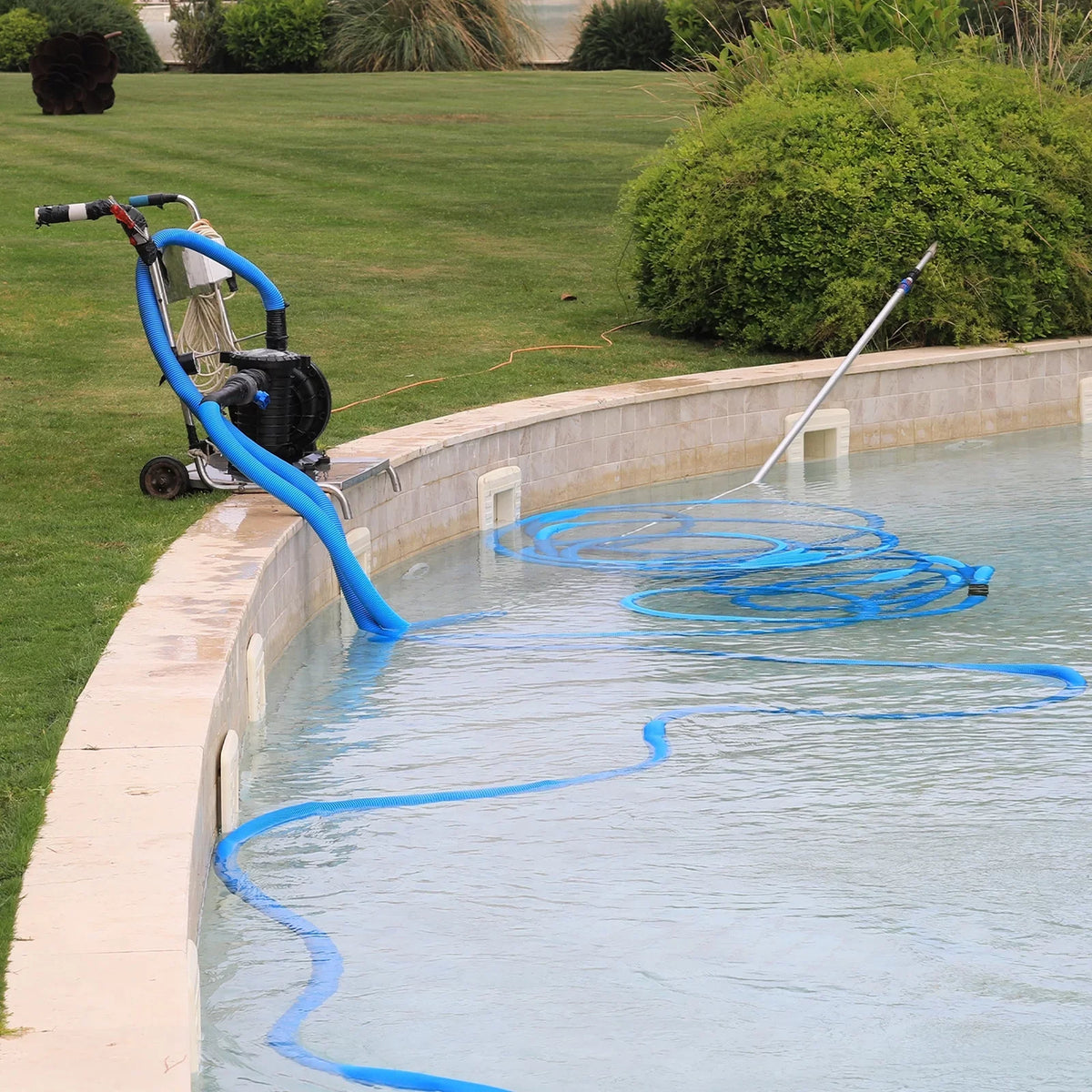 Backwash Hose 2" Dia 25ft 0.3MPa High Pressure PVC Reinforced Discharge Hoses for Swimming Pool - Exclusive Design