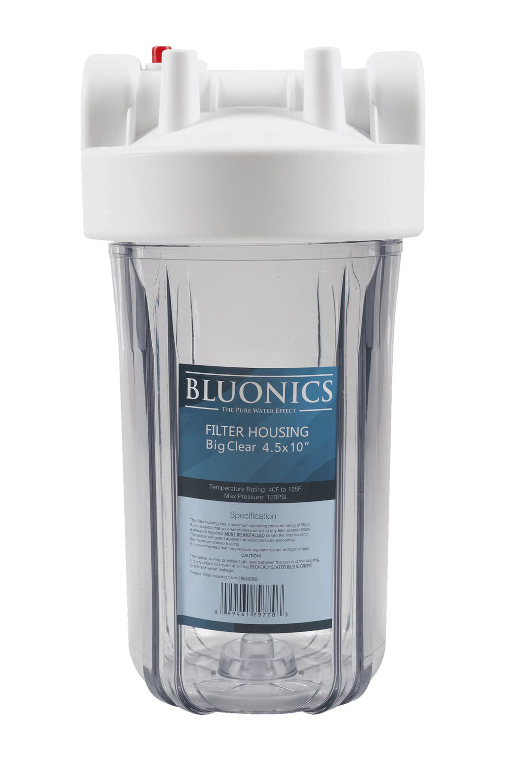 Stylish Two 4.5 x 10" Big Blue Whole House Sediment & Carbon Water Filters