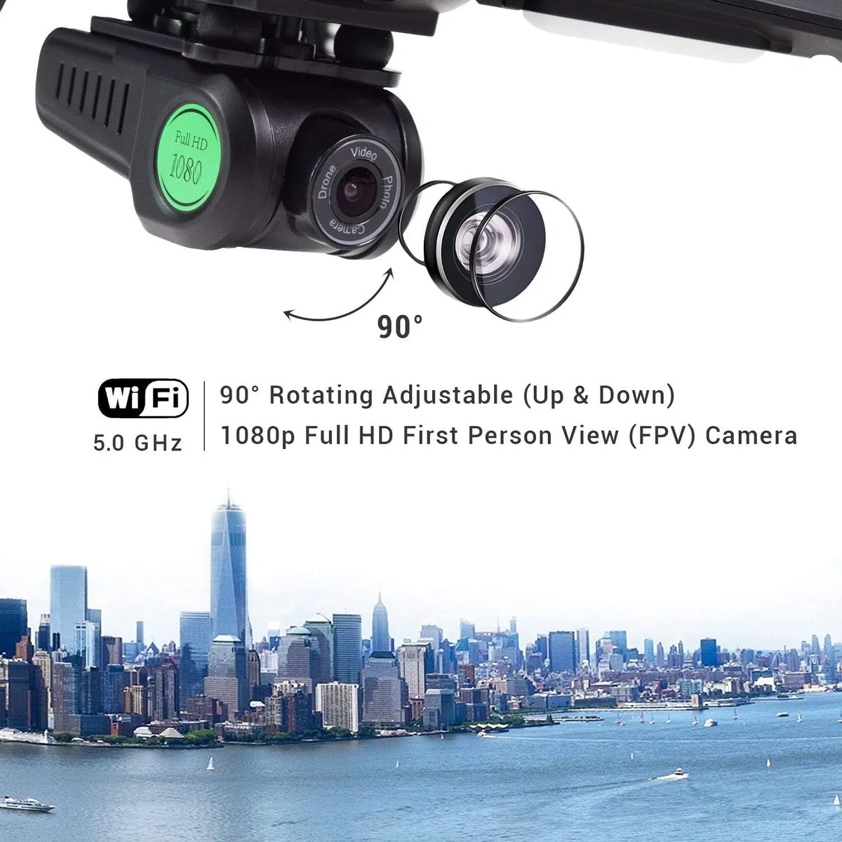 Open Box Contixo F20 RC Remote App Controlled Quadcopter Drone - BLACK/GREEN - Exclusive Design