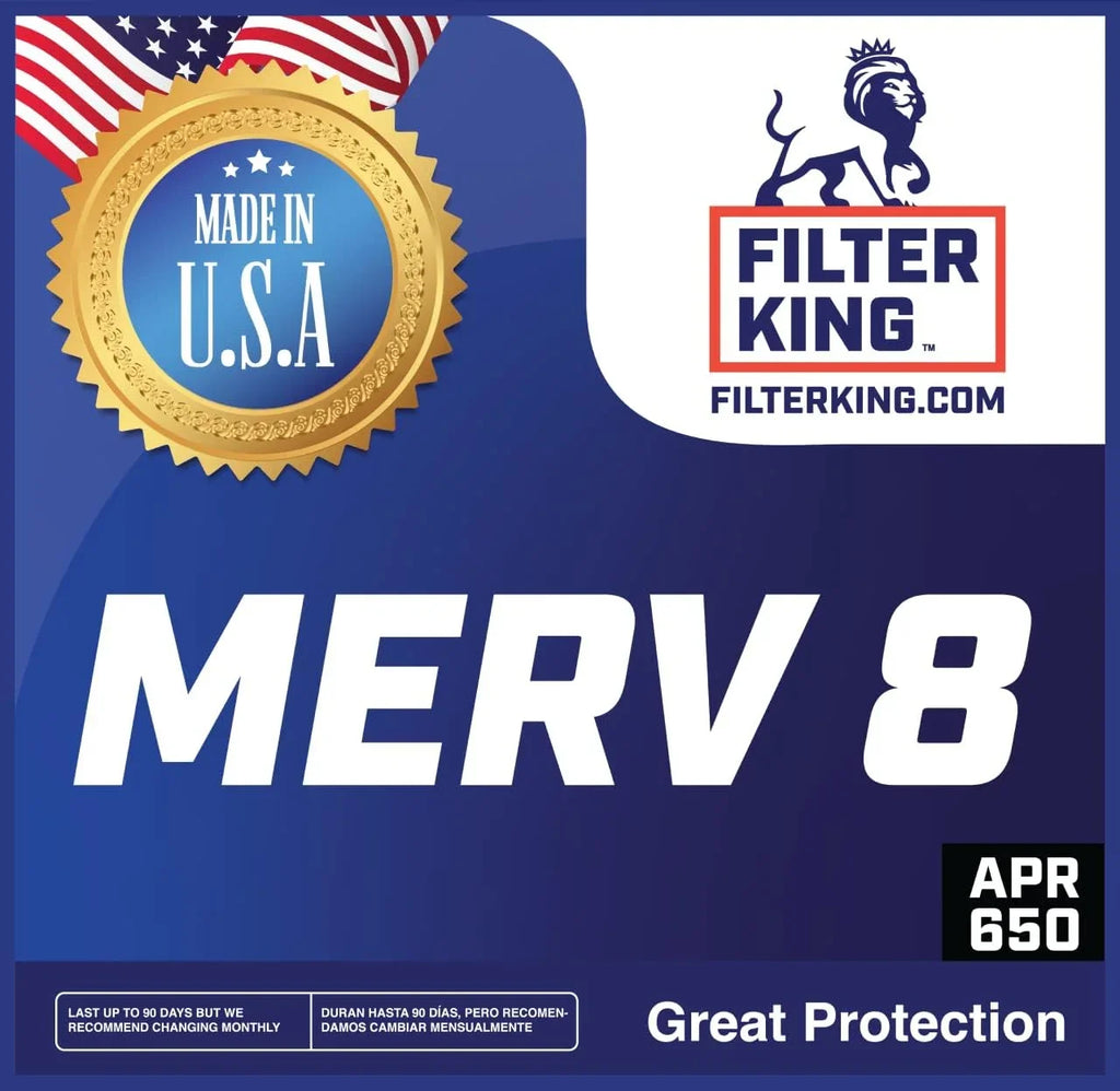 Filter King 38x13.5x1a Air Filter | 4-PACK | MERV 8 HVAC Pleated A/C Furnace Filters | MADE IN USA | Actual Size: 38 x 13.5 x .75"