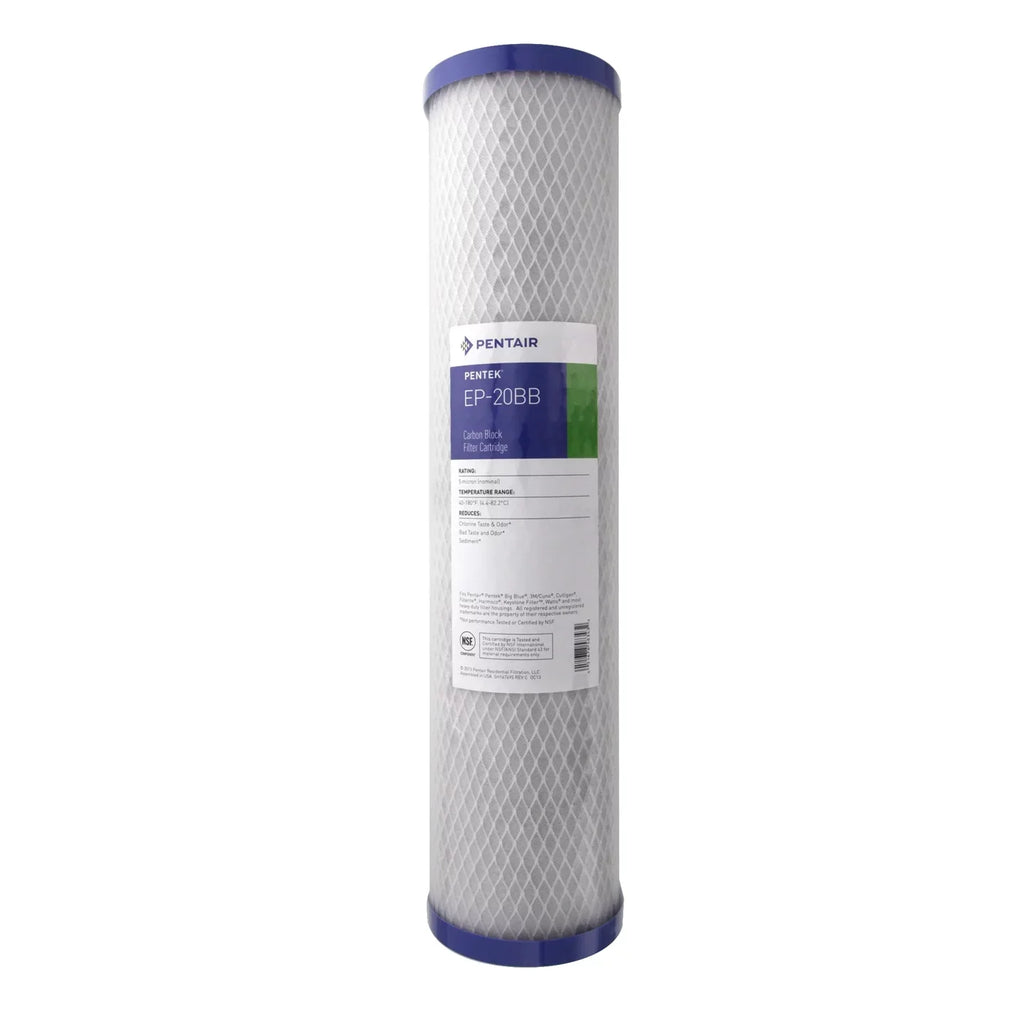 Pentek EP-20BB Carbon Block Filter Cartridge, 20 inch x 4-5/8 inch, 5 Microns - Exclusive Design