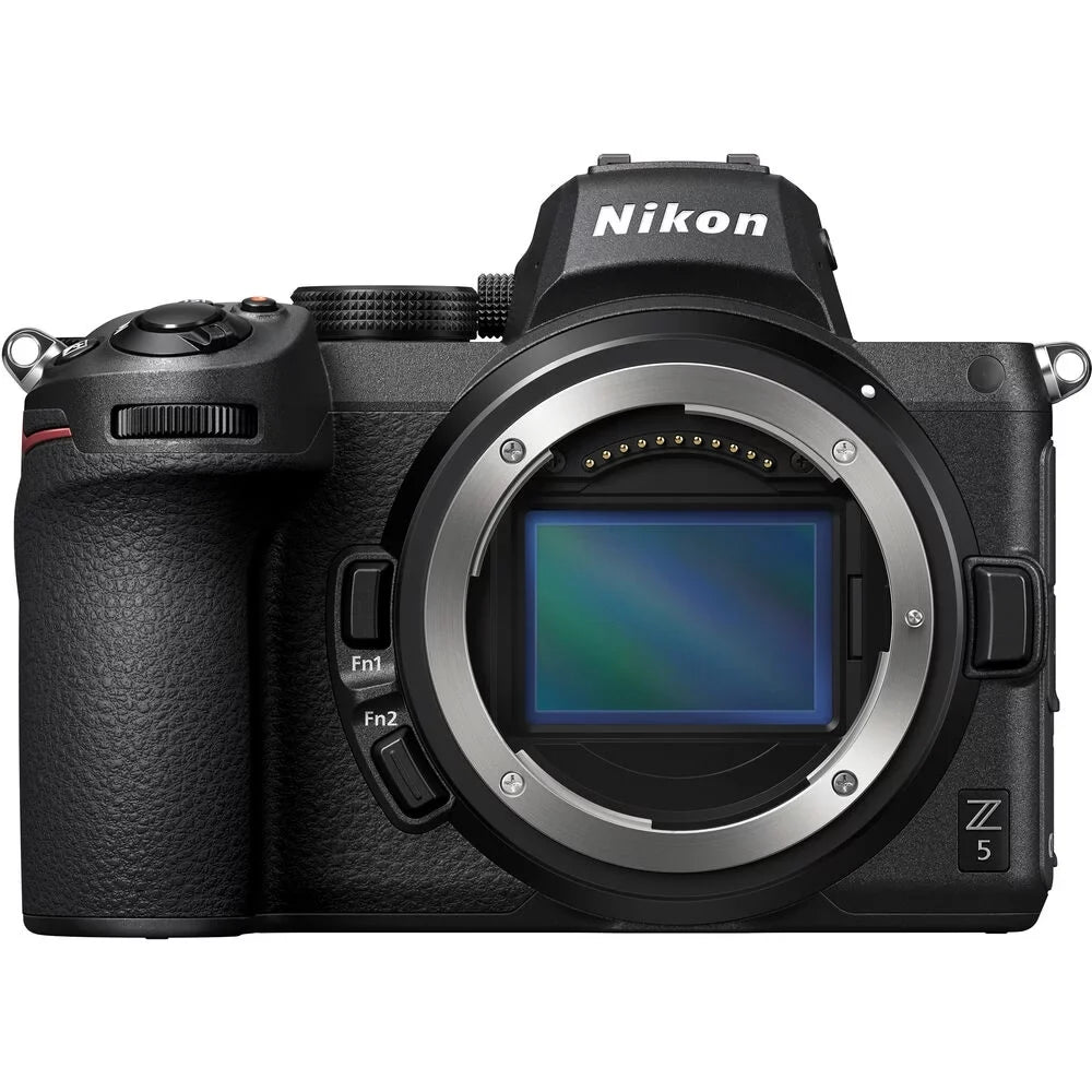 Nikon Z5 Mirrorless Digital Camera with 50mm f/1.8 S Lens + 0.43X Wide Angle Lens + 2.2x Telephoto Lens + Flash + 64GB Memory Card + UV-CPL-FLD Filters + Wireless Remte - International Version