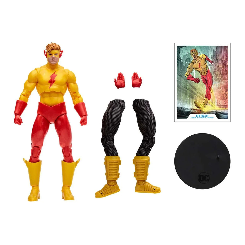 Stylish McFarlane DC Gold Label Collection Monitor Series Kid Flash Action Figure (Cris On Infinite Earths)