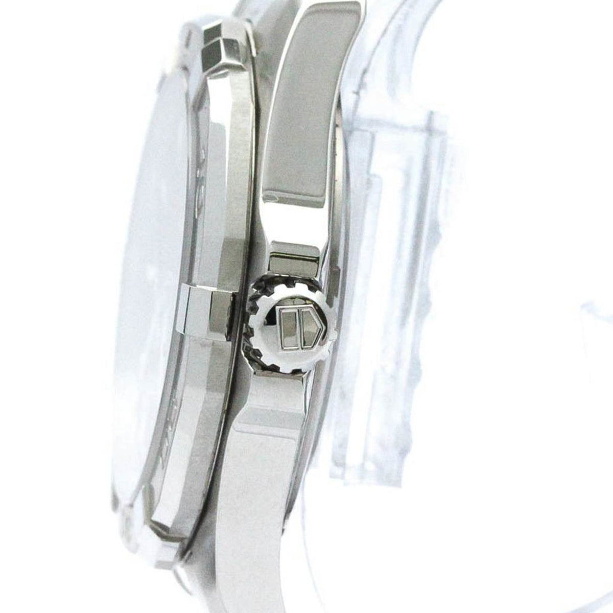 Stylish Pre-Owned Polished TAG HEUER Aquaracer Calibre 5 Steel Automatic Watch WAY2112 BF570555 (Good)