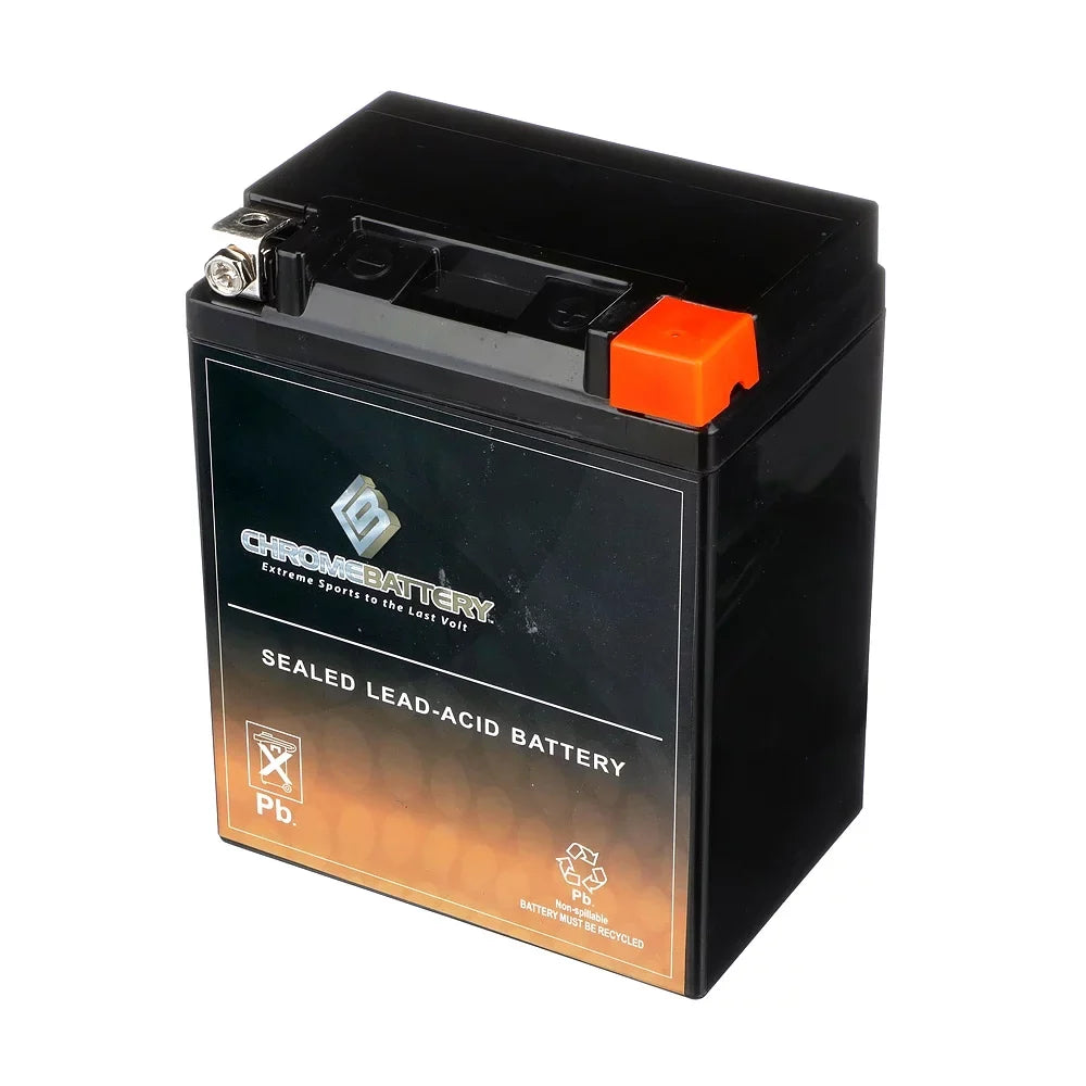 Stylish Chrome Battery Ytx14Ahl-Bs Motorcycle Battery For Yamaha Xs650 650Cc 75-'83