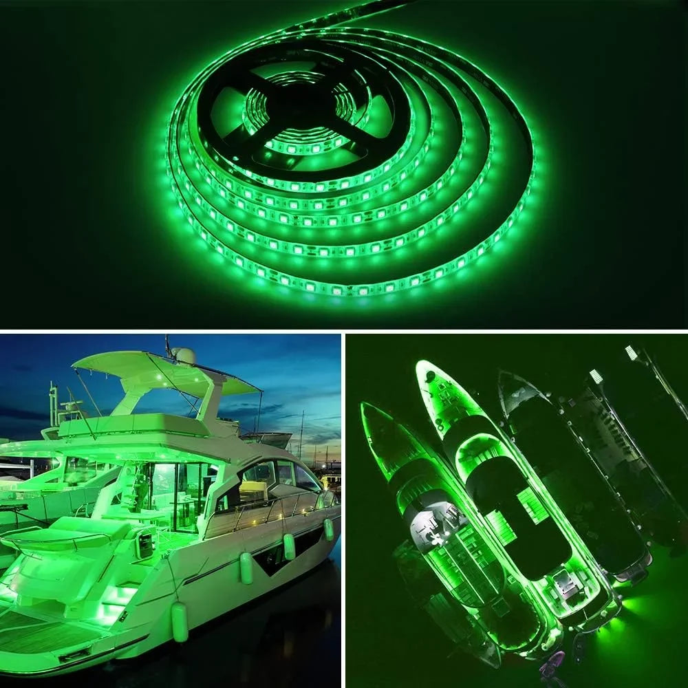 Stylish Pontoon Boat Light, Marine Led Light Strip for Duck Jon Bass Boat Sailboat Kayak Flex Lighting for Boat Deck Light Accent Light Courtesy Interior Lights Fishing Night 12v