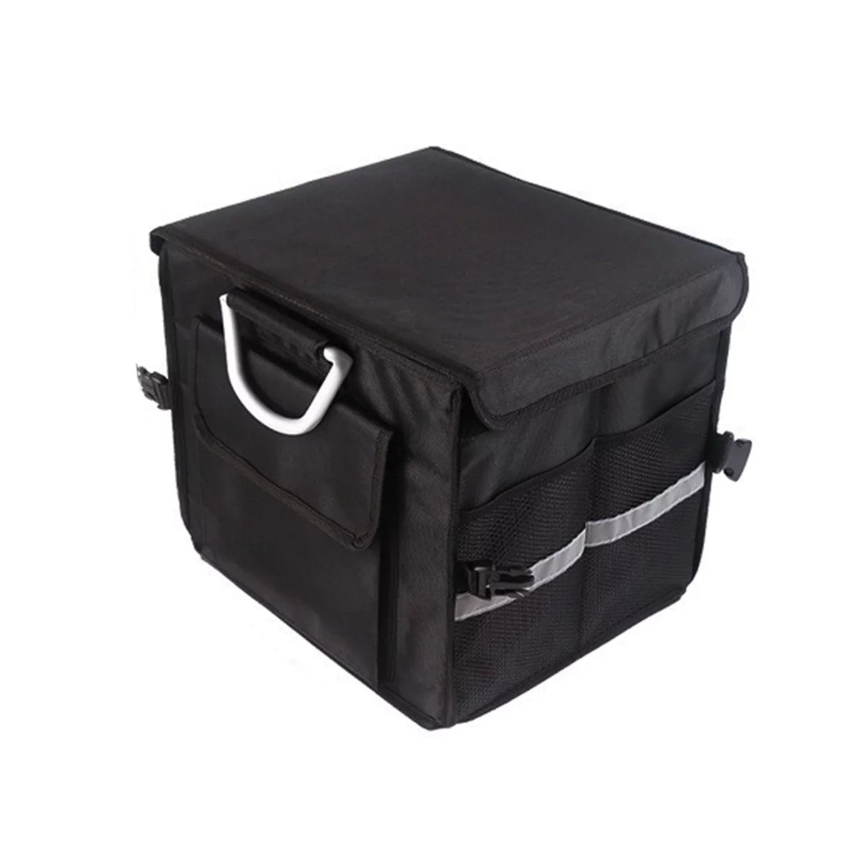 Folding Car Storage Box, Car Trunk Organizer, Oxford Cloth, Reflective Strip, 28L - Exclusive Design