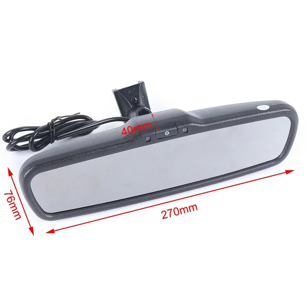 4.3" Rear View LCD TFT Mirror Monitor For Backup Camera Parking Reverse +Bracket 4.3" Car Rear View Monitor Mirror For Reverse Parking Backup Camera With Bracket - Exclusive Design