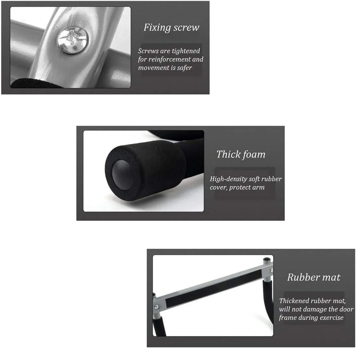 Door Pull-up Bar for Exercise, Doorway Upper Body Workout Strength Fitness Equipment for Home, Gym