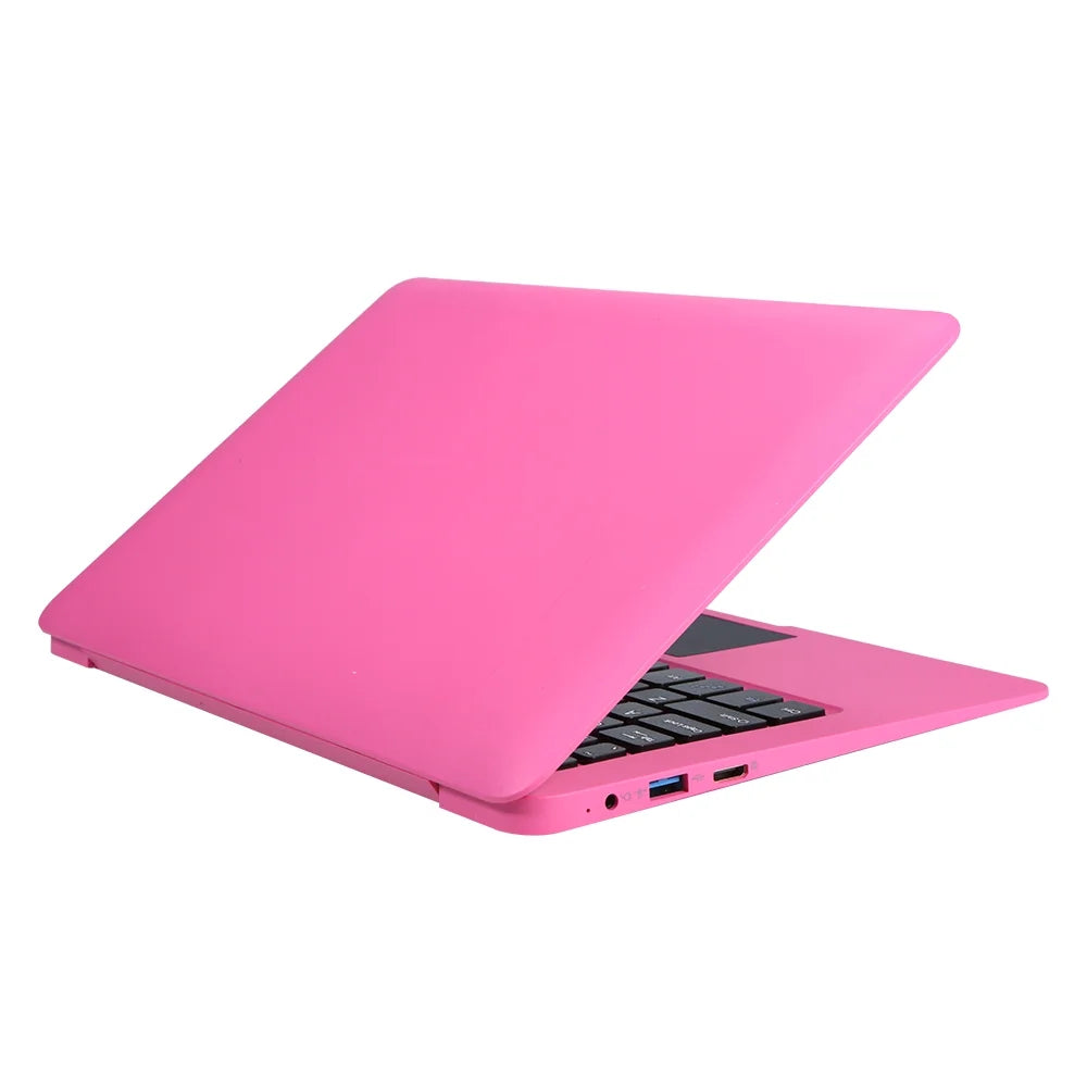 Tomshine Portable Windows 10 10.1inch Netbook Support TF card with Quad Processor/ 2GB+64GB/ Wi-Fi/ BT/ HD Pink Plug