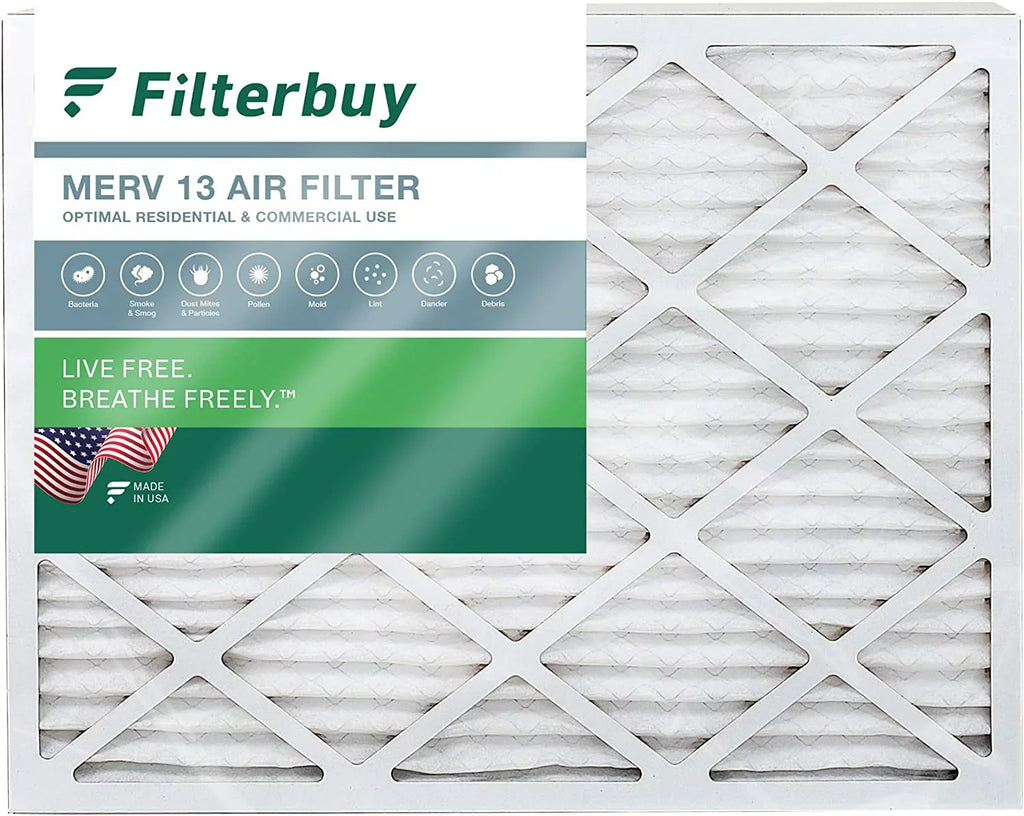 Filterbuy 20x24x4 MERV 13 Pleated HVAC AC Furnace Air Filters (1-Pack)