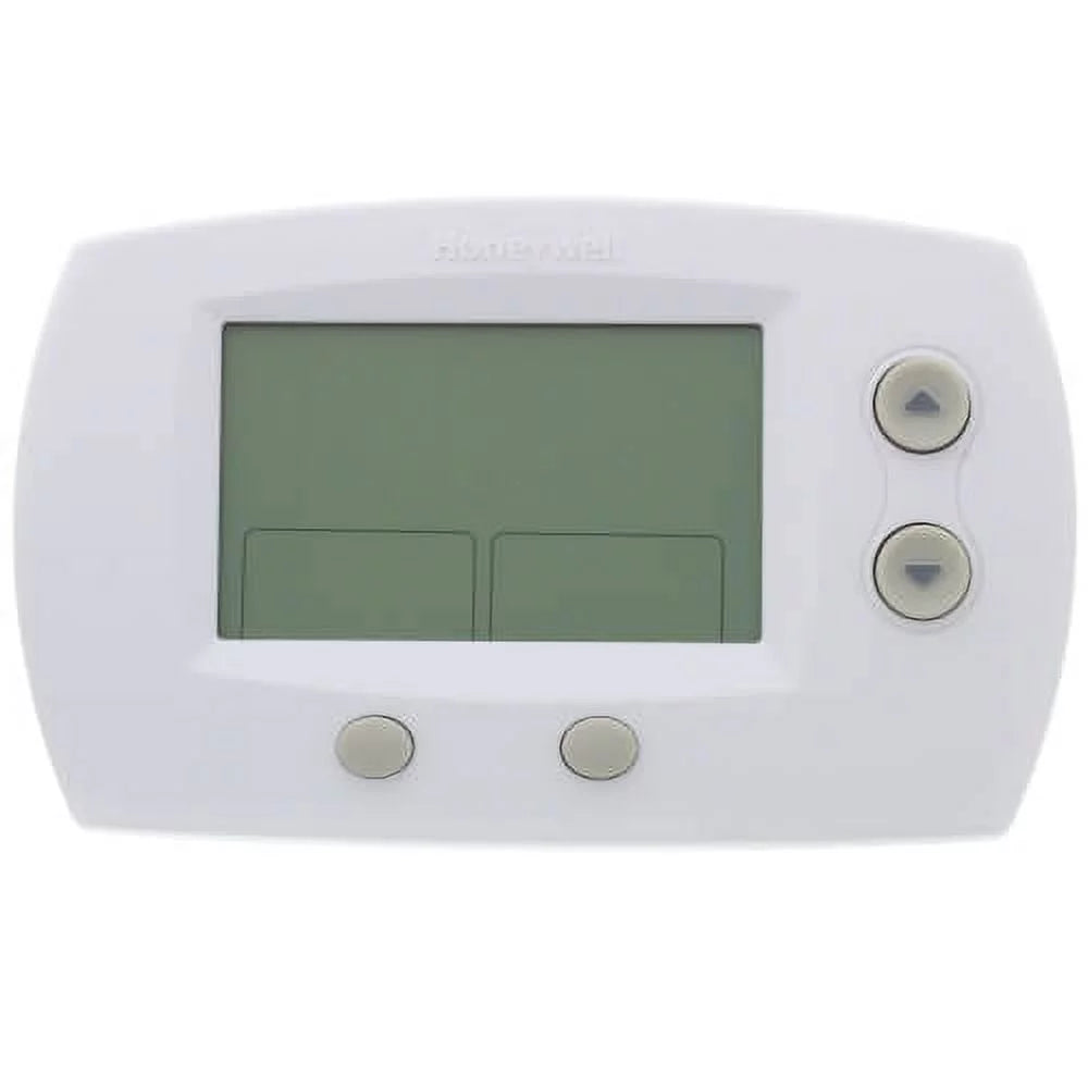 Stylish 5-Pack Honeywell TH5220D1029 Focuspro 5000 Non-Programmable 2 Heat and 2 Cooling Thermostat, Large Screen + LCD Cleaner