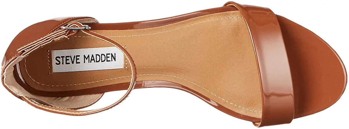 Stylish Steve Madden Womens Ireneew Wide Width Dress Sandal 6 Cognac Patent