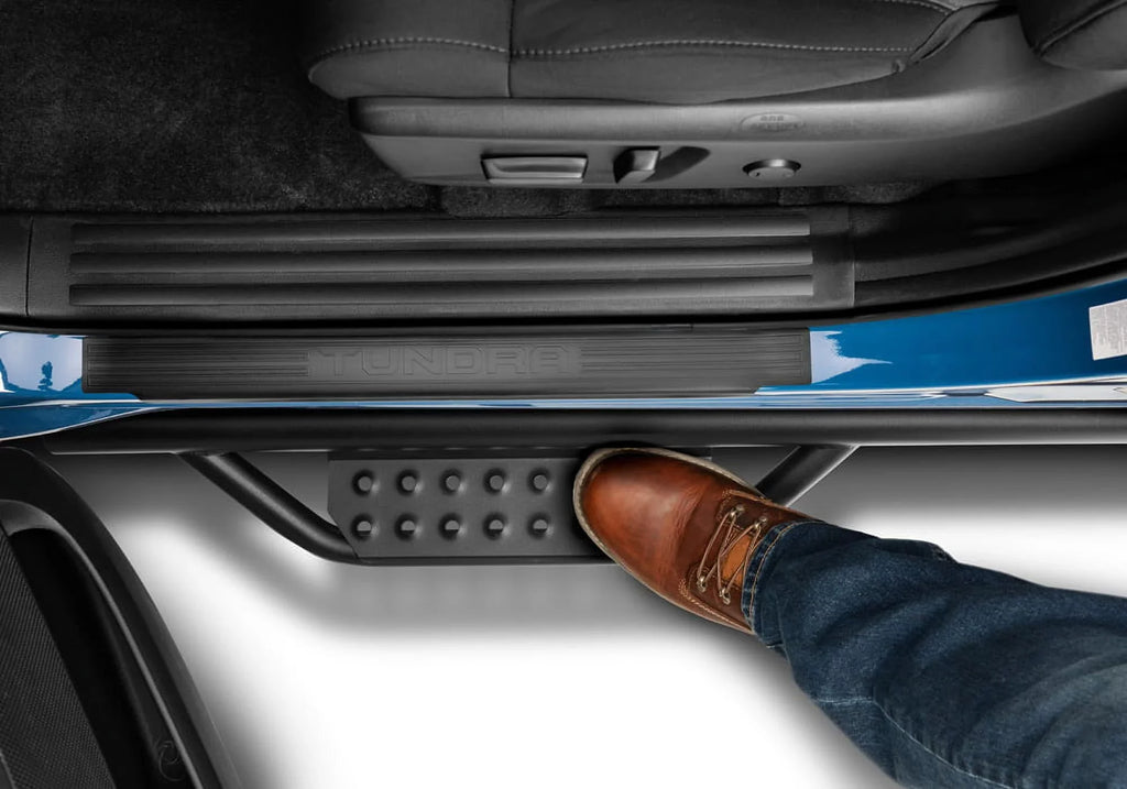 N-Fab by RealTruck Nerf Steps Rs | Textured Black, Cab Length | 319418112 | Compatible with 2019-2020 Ford Ranger Crew Cab All Beds, SRW Gas - Exclusive Design