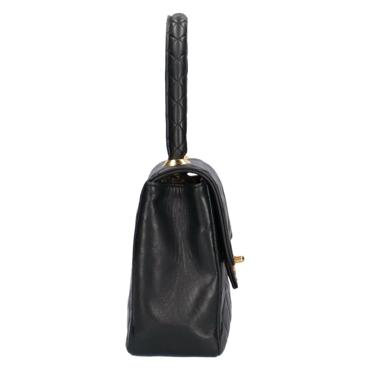 Pre-Owned Chanel matelasse handbag lambskin black ladies CHANEL (Good)