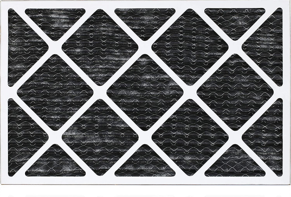 Filterbuy 18x30x1 MERV 8 Odor Eliminator Pleated HVAC AC Furnace Air Filters with Activated Carbon (12-Pack)