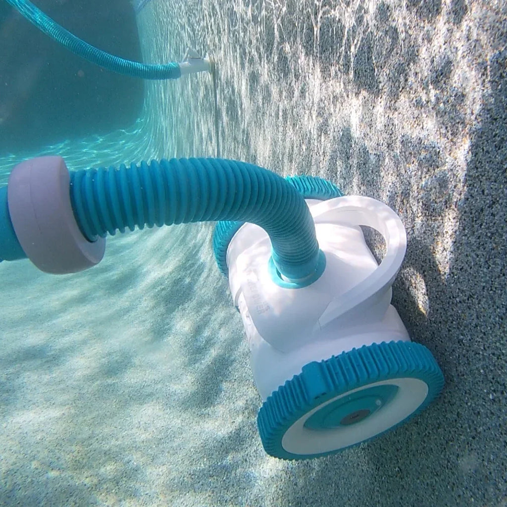 Stylish XtremepowerUS Automatic Suction Side Swimming Pool Cleaners Wall Climbing Function for Inground Pool with Hose Set