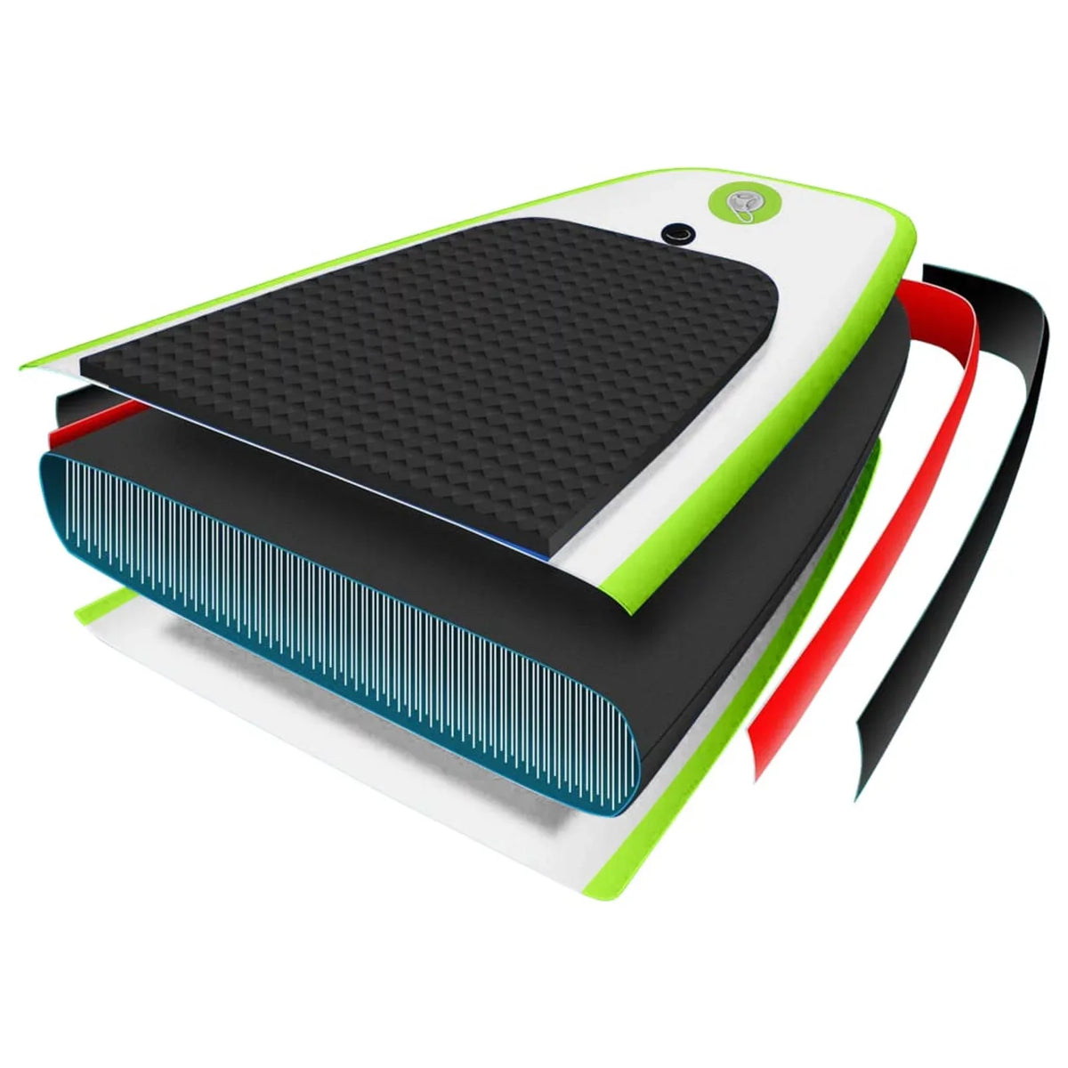 Walmeck Inflatable Paddleboard Set Green and White - Exclusive Design