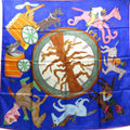 Pre-Owned Louis Vuitton Scarf William Wilson Blue Estimated Silk (Good) - Exclusive Design