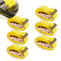 Stylish KODIAK STRAPS E Track Straps 2" x 16' Logistic Cargo Ratchet Straps, Trailer E Track Accessories, etrack Straps for Enclosed Trailer & Van (6 Pack)