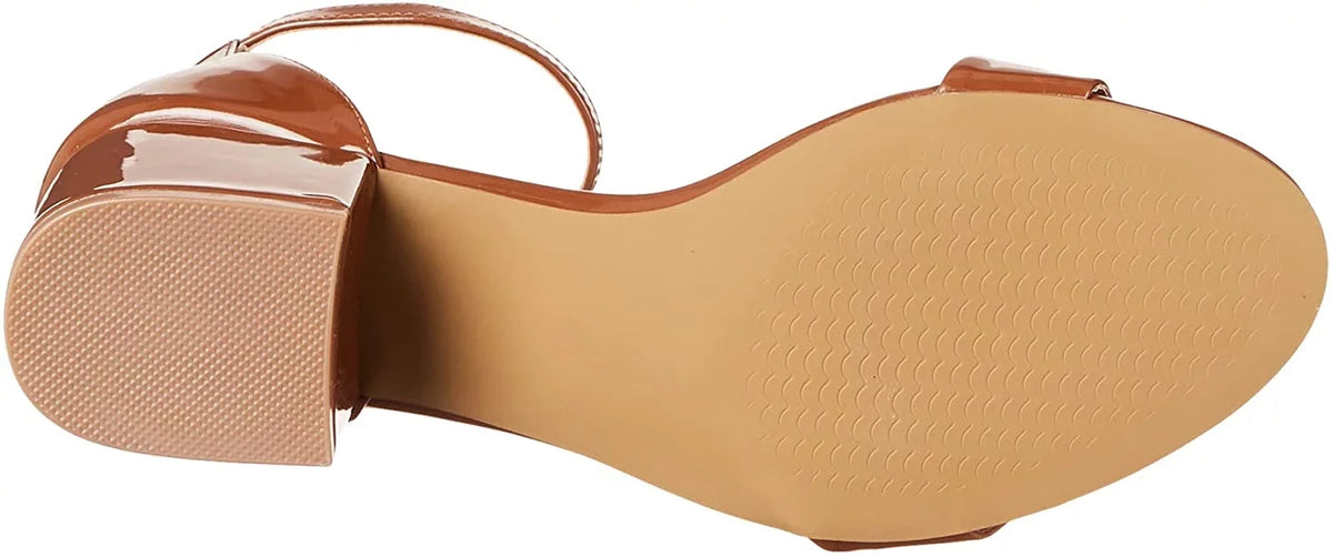 Stylish Steve Madden Womens Ireneew Wide Width Dress Sandal 6 Cognac Patent