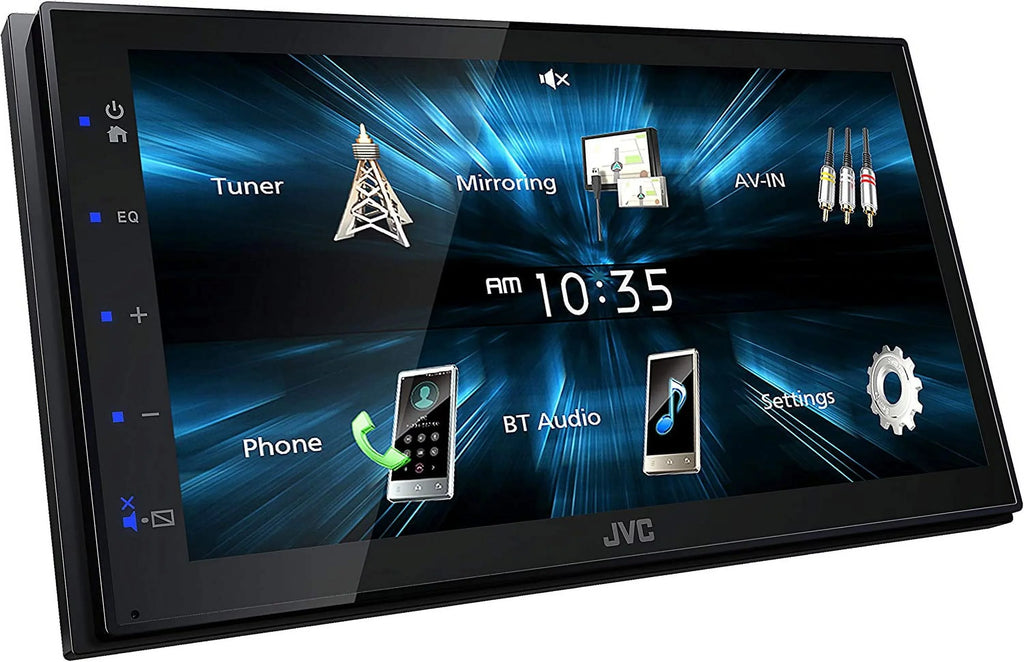 JVC KW-M150BT Bluetooth Car Stereo Receiver with USB Port 6.75" Touchscreen Display AM/FM Radio MP3 Player Double DIN 13-Band EQ