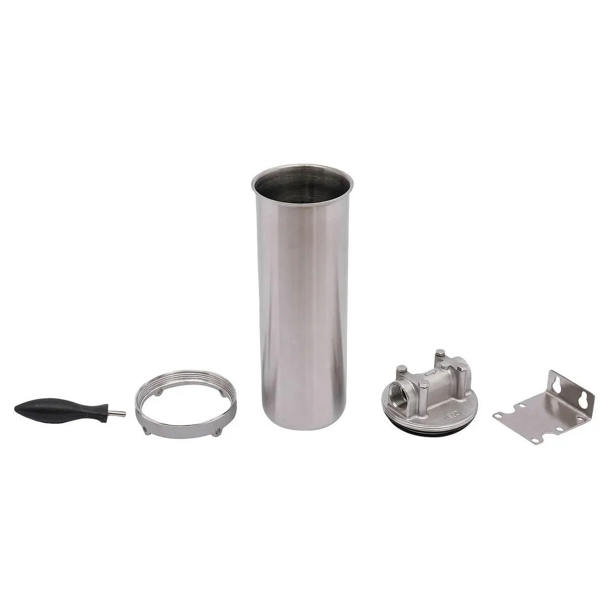 Stainless Steel Water Filter Housing 10" Cartridges 3/4" R thread inlet & outlet