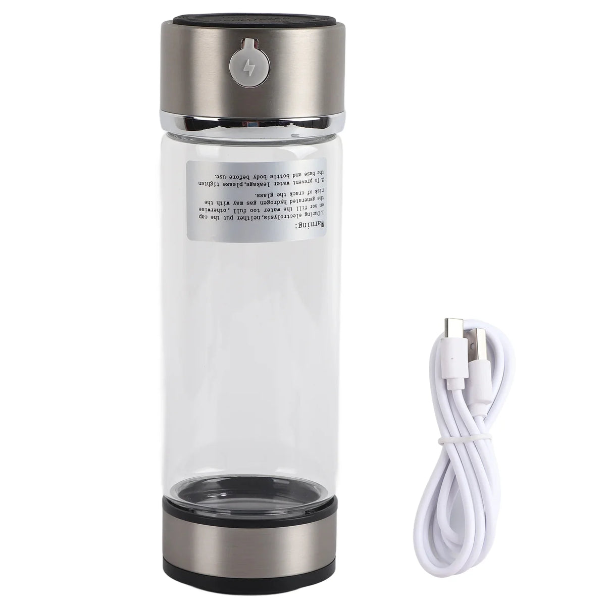VIFERR Hydrogen Water Bottle USB Charging Rich Hydrogen Water Purifier Filter Glass Bottle Portable Lonizer Cup
