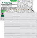 Filterbuy 8x24x2 MERV 8 Pleated HVAC AC Furnace Air Filters (12-Pack) - Exclusive Design