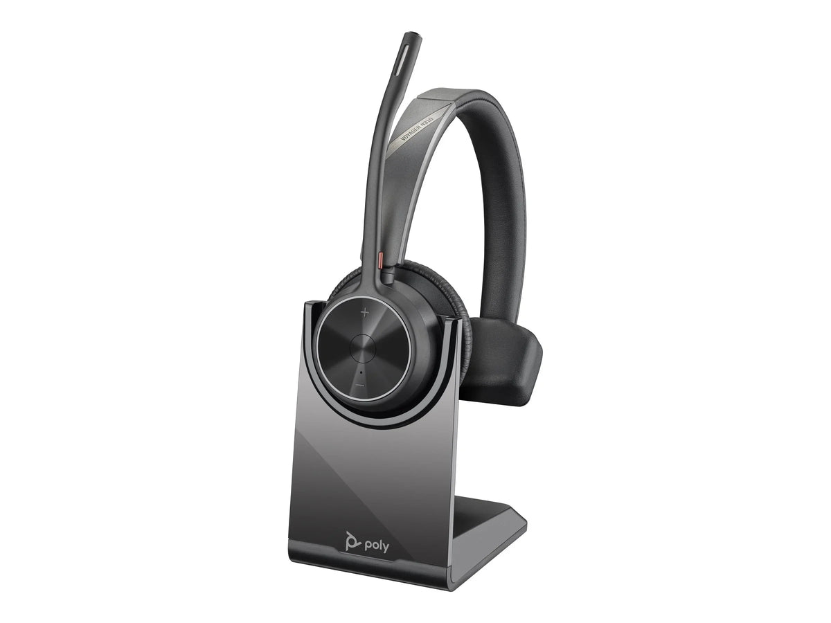 Poly Voyager 4310 USB-AHeadset + BT700 dongle TAA - Google Assistant, Siri - Mono - USB Type A - Wired/Wireless - Bluetooth - 164 ft - 20 Hz - 20 kHz - On-ear, Over-the-head - Monaural - Supra-aura... - Exclusive Design