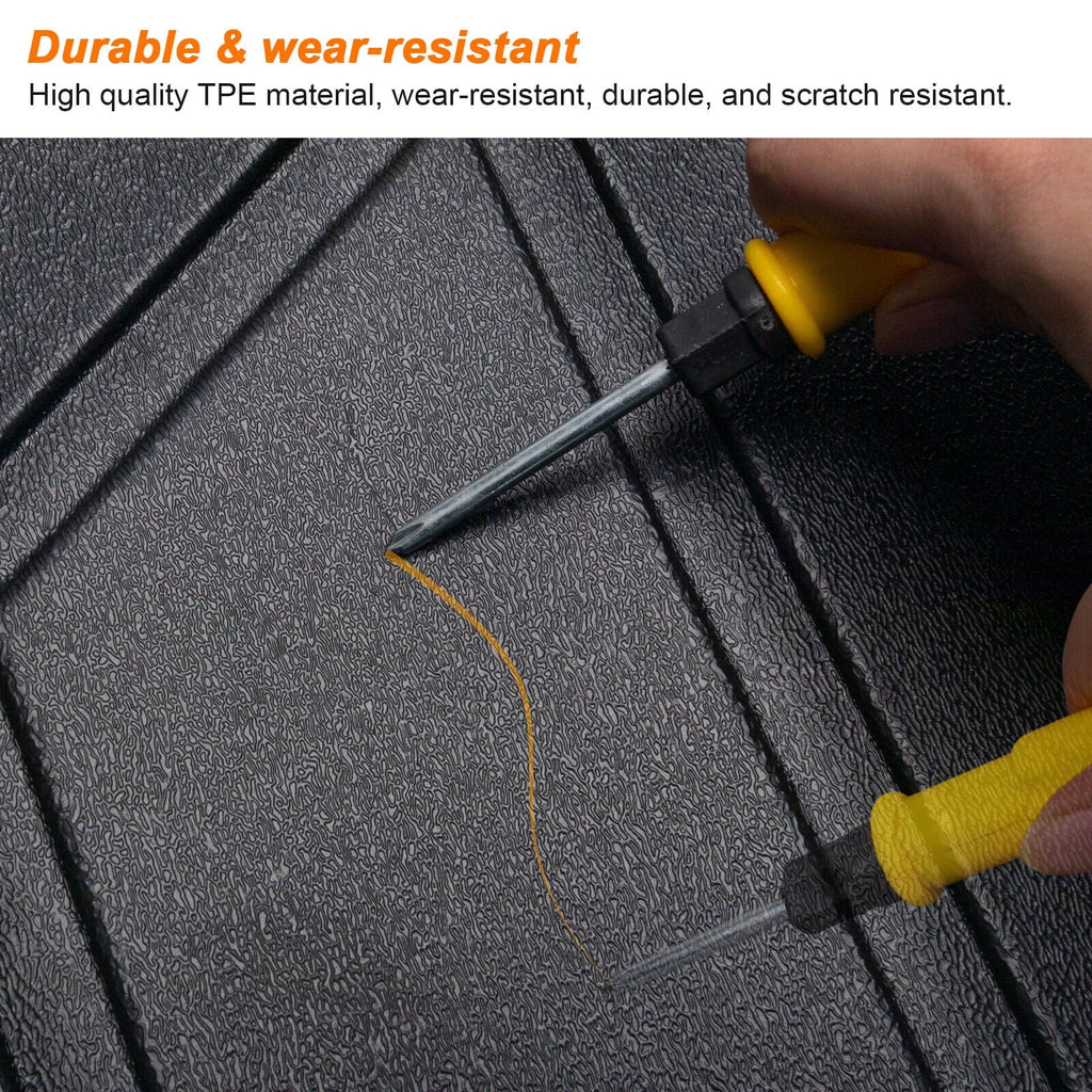 Stylish Trunk Mat Custom Fit Jeep Grand Cherokee 2011-2022 TPE Cargo Floor Carpet Rubber Car Rear Cargo Liner Protector All Weather Black