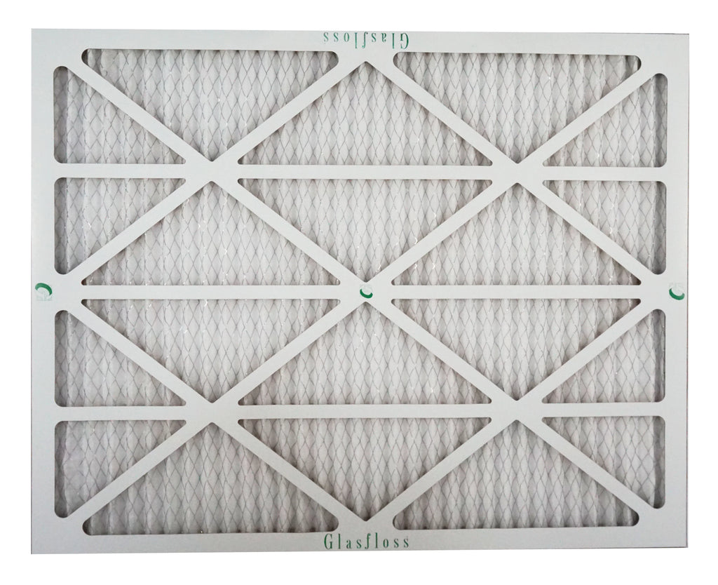 Stylish Glasfloss Air Filter 24x28x2 - 2" MERV 10 - (Pack of 4) - Pleated AC or HVAC Air Filter - Furnace Air Filter - Home or Office - Made In The USA.