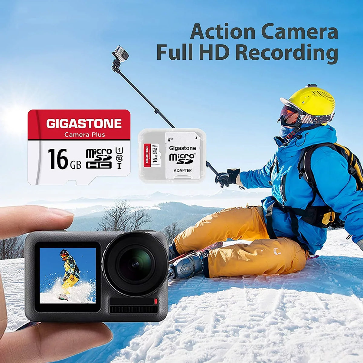 [Giga] 16GB 5-Pack ro SD , Camera Plus, roSDHC Memory for Wyze Cam, Security Camera, Full HD Video - Exclusive Design