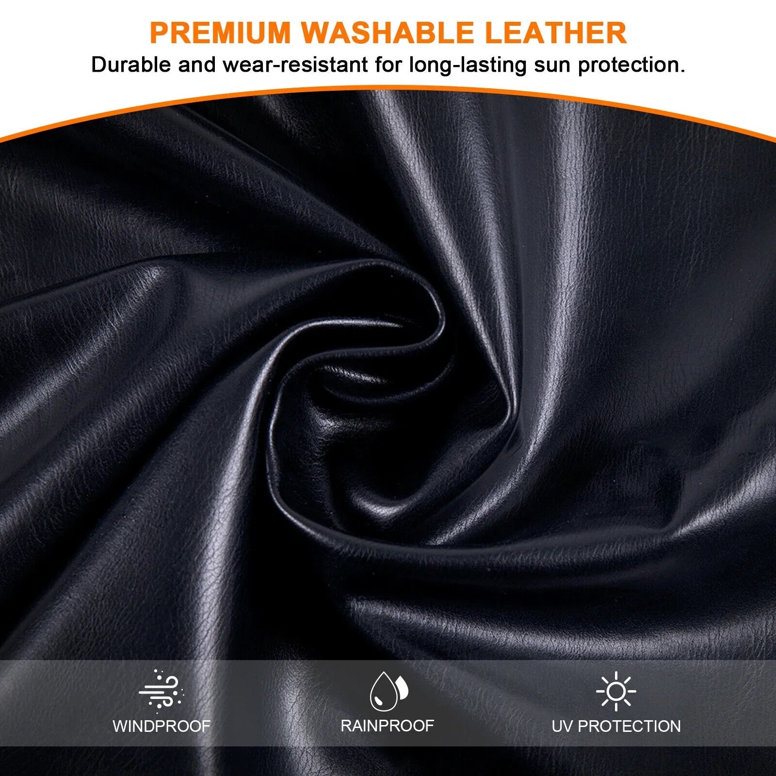 Stylish Soft Top Bikini Top Cover for Jeep Wrangler JK 2007-2017 2-Door Extended PU Leather Anti-UV Top Roof Black