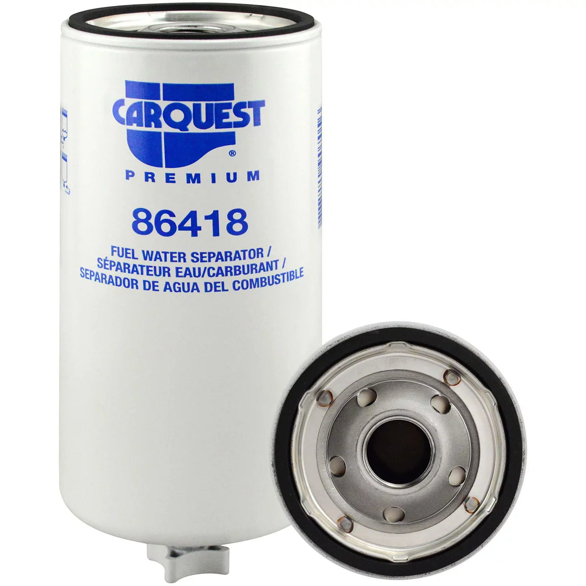 Carquest Premium Primary Fuel/Water Separator Spin-on with Drain Fits select: 2003-2009,2012-2015 ISUZU NPR - Exclusive Design