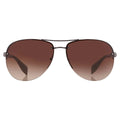 Prada Men's Gradient Linea Rossa PS56MS-5AV6S1-65 Brown Aviator Sunglasses - Exclusive Design