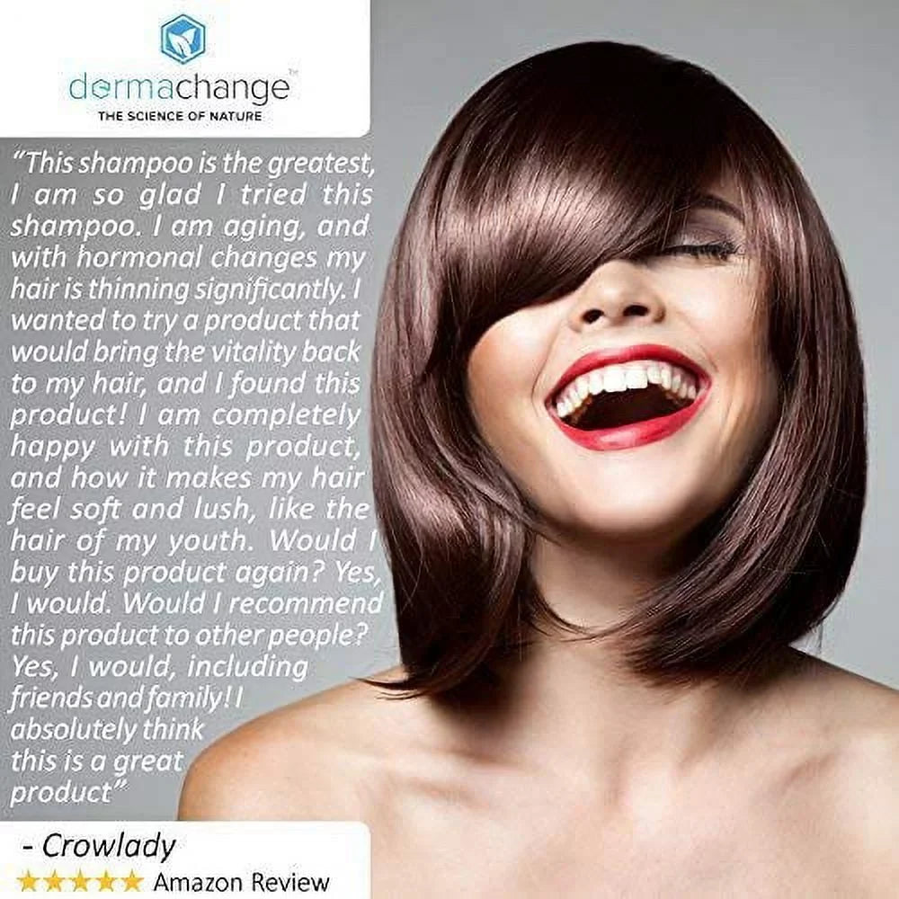 DermaChange Shampoo and Conditioner Set for Hair Growth with Vitamins -8 Oz