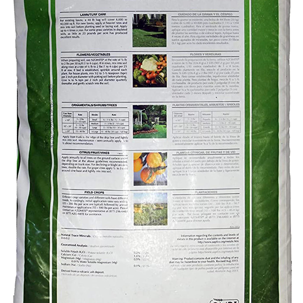 Stylish Azomite 44 lbs Granular Organic Trace Mineral Soil Additive Fertilizer