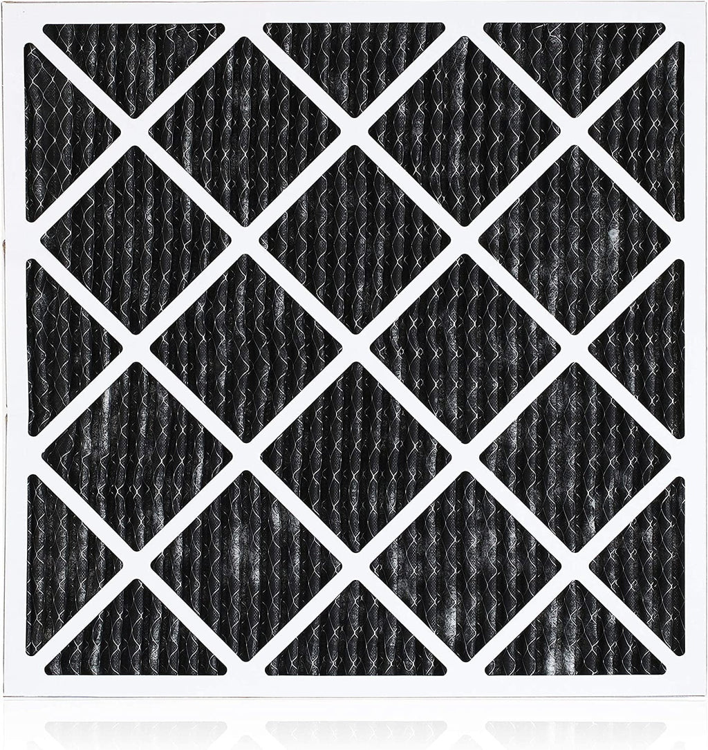 Stylish Filterbuy 16x20x1 MERV 8 Odor Eliminator Pleated HVAC AC Furnace Air Filters with Activated Carbon (12-Pack)