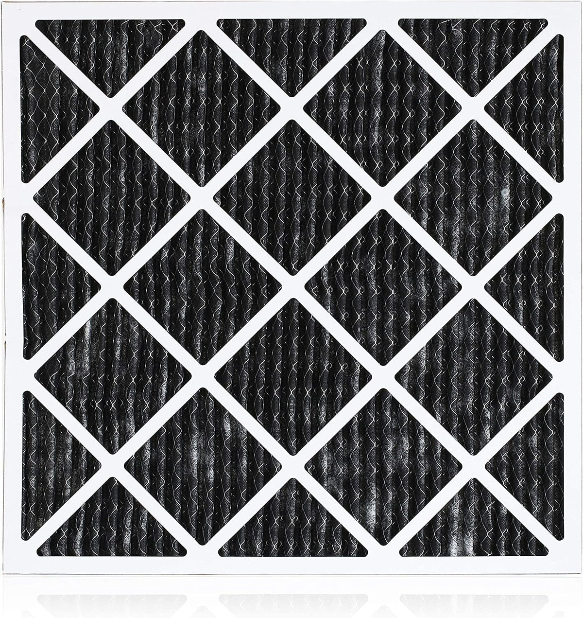 Stylish Filterbuy 16x20x1 MERV 8 Odor Eliminator Pleated HVAC AC Furnace Air Filters with Activated Carbon (12-Pack)