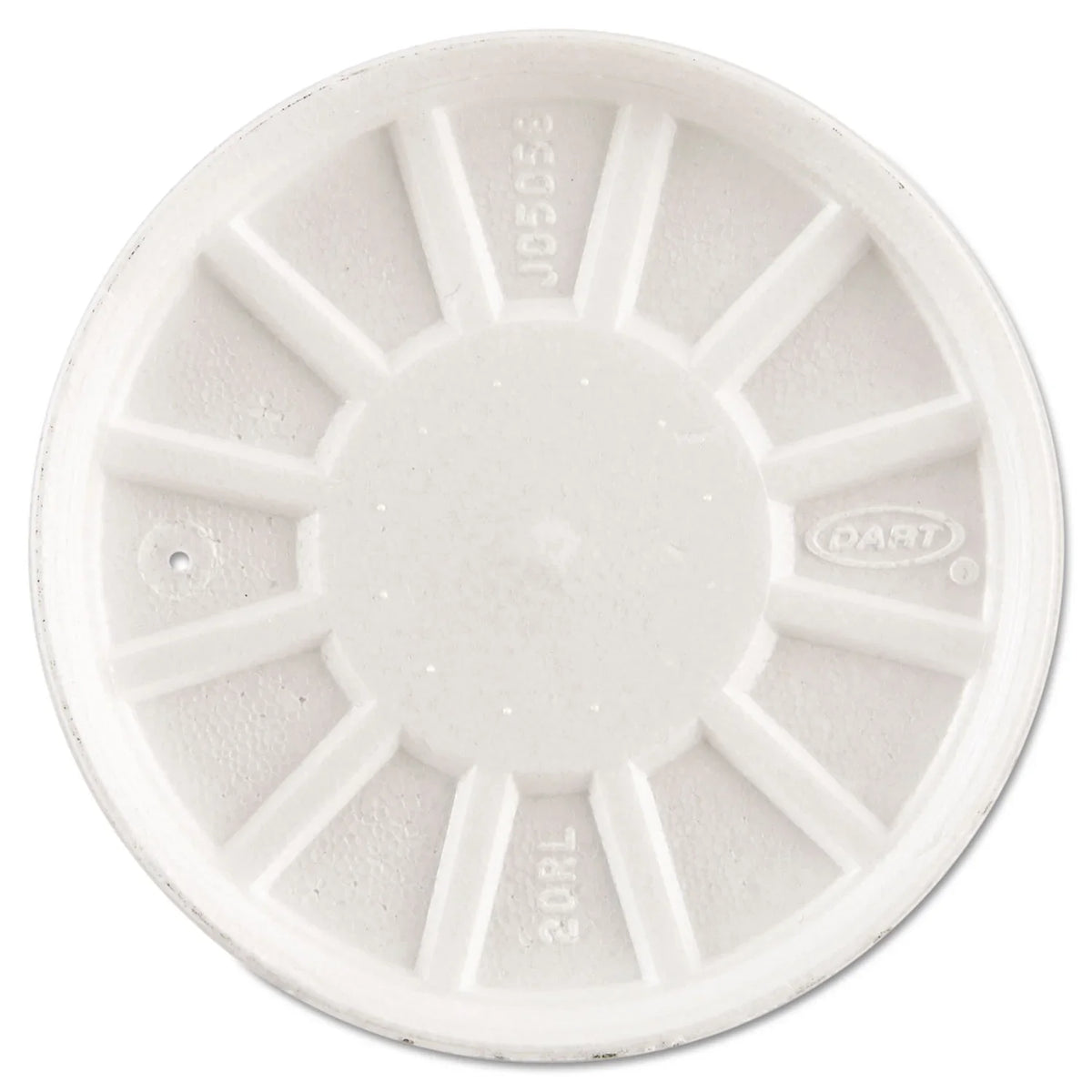 Dart DCC20RL Vented Foam Lids Fits 6 to 32 oz Cups, White - Case of 5 - Exclusive Design